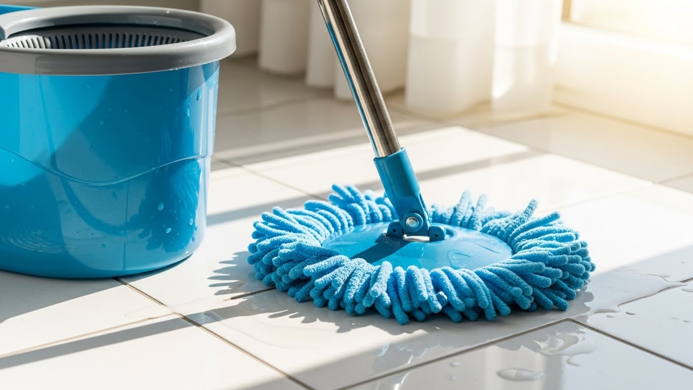 Best Spin Mops for Tile Floors (Easy Wringing, Fast Dry, No Streaks)