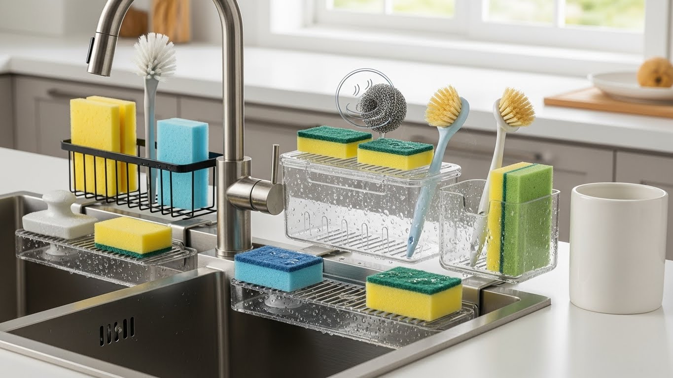 Best Sponge Holders & Sink Caddies (Fast Drying, No Slimy Smell)